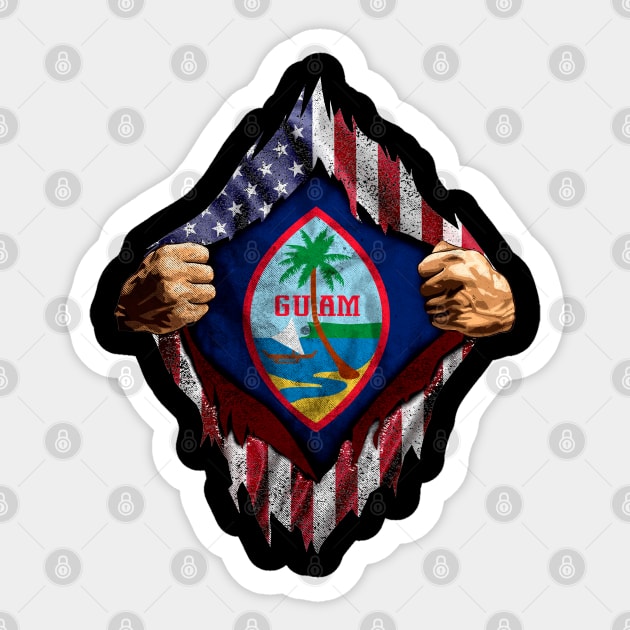 Guam USA Flag Sticker by Dailygrind